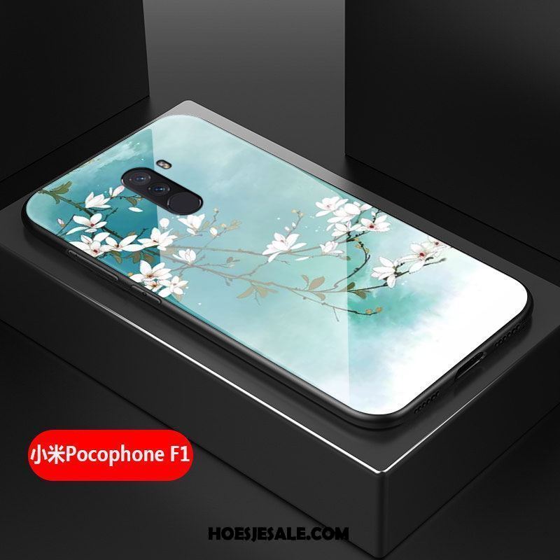 Pocophone F1 Hoesje All Inclusive Kunst Bloemen Hard Hoes Korting