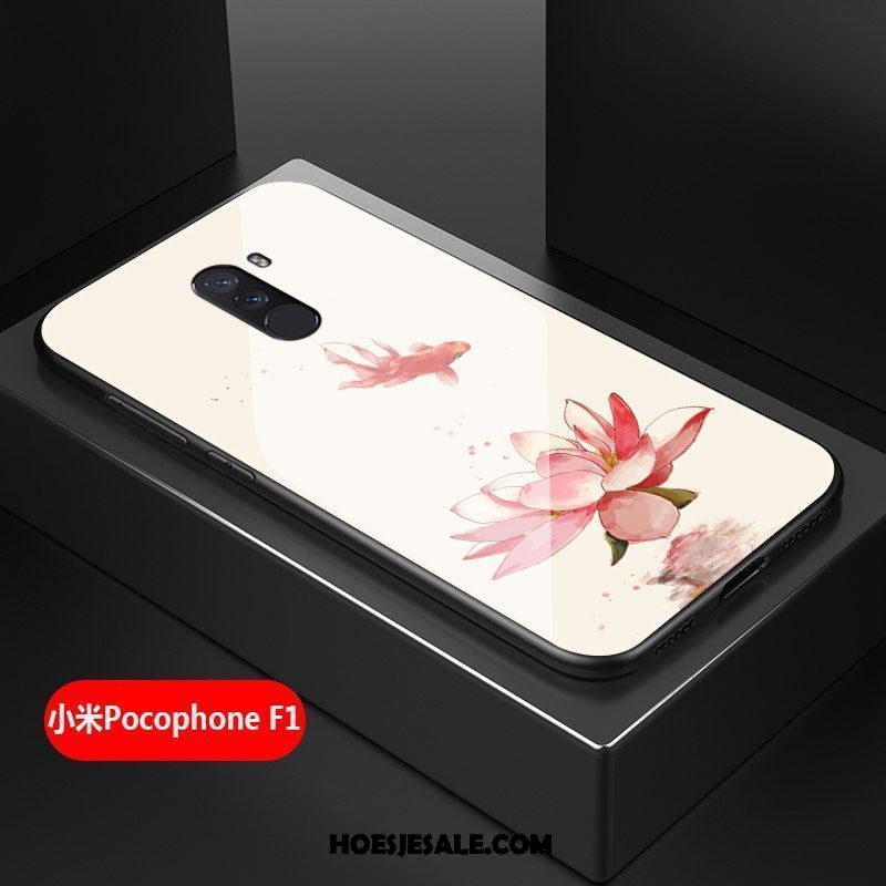 Pocophone F1 Hoesje All Inclusive Kunst Bloemen Hard Hoes Korting