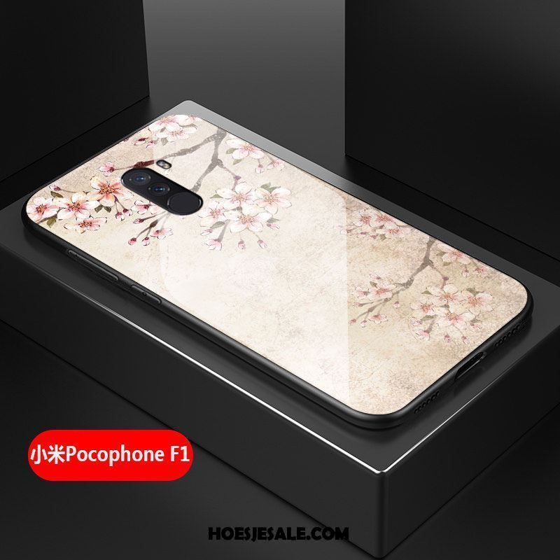 Pocophone F1 Hoesje All Inclusive Kunst Bloemen Hard Hoes Korting