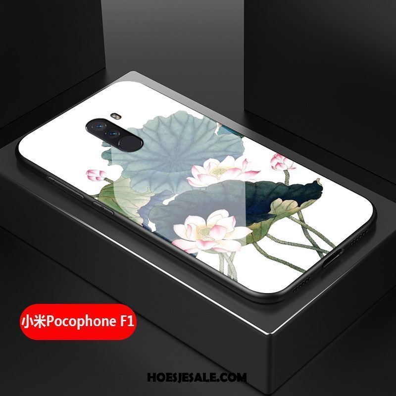 Pocophone F1 Hoesje All Inclusive Kunst Bloemen Hard Hoes Korting