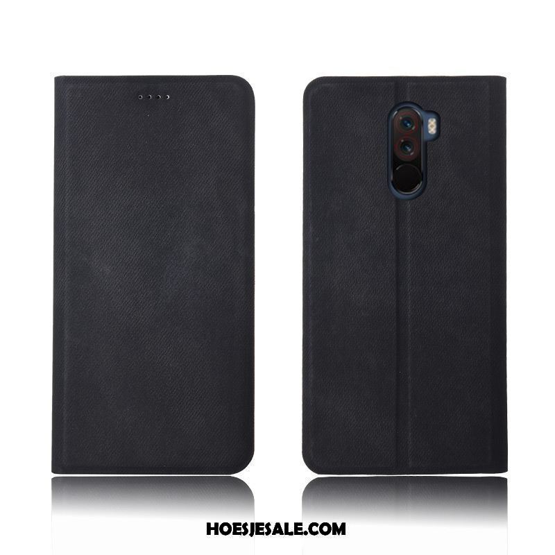 Pocophone F1 Hoesje Bescherming Anti-fall Mobiele Telefoon Clamshell Leren Etui Online