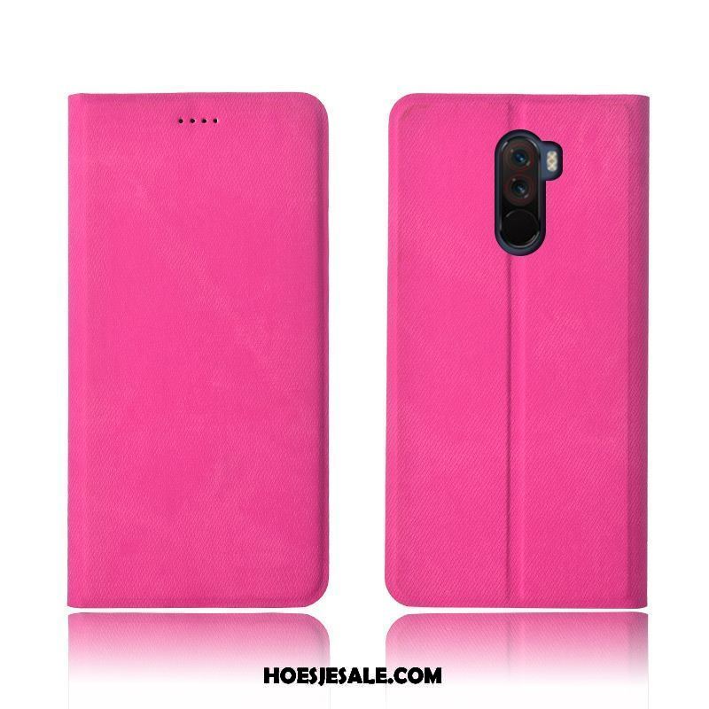 Pocophone F1 Hoesje Bescherming Anti-fall Mobiele Telefoon Clamshell Leren Etui Online