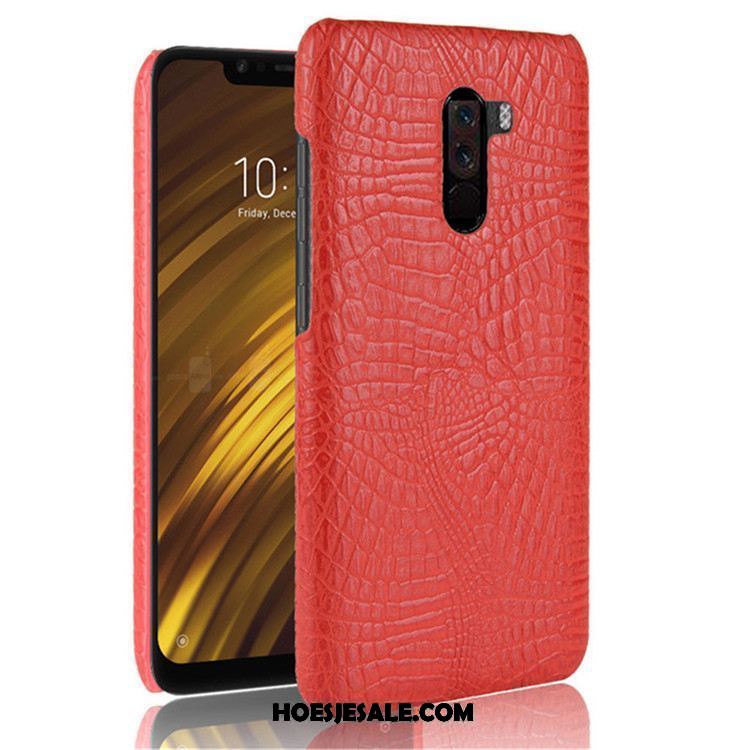 Pocophone F1 Hoesje Bescherming Hard Mobiele Telefoon Mini Krokodillenleer Sale