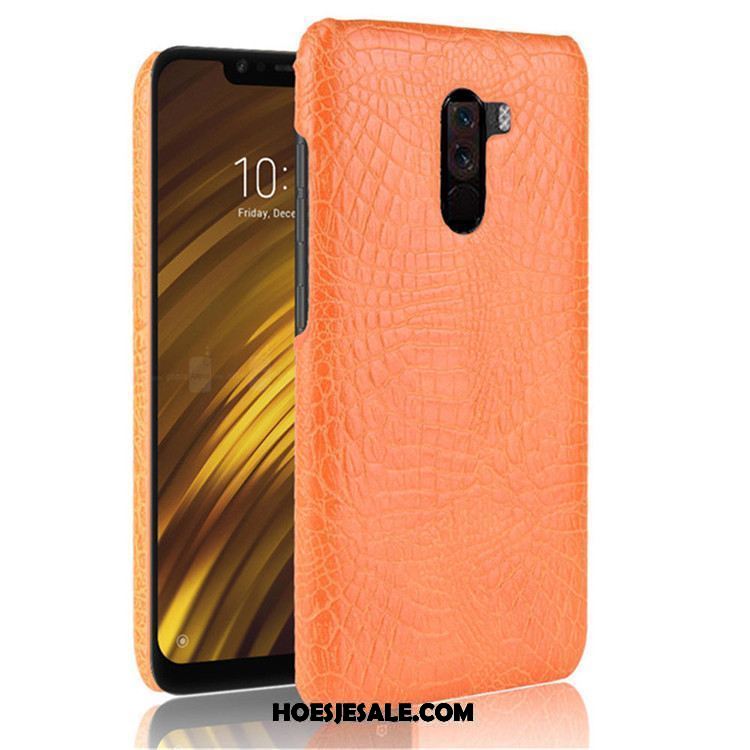 Pocophone F1 Hoesje Bescherming Hard Mobiele Telefoon Mini Krokodillenleer Sale