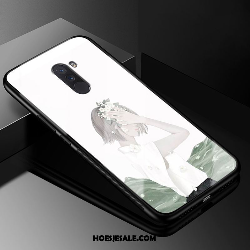 Pocophone F1 Hoesje Eenvoudige Hoes Gehard Glas Roze Mobiele Telefoon Kopen