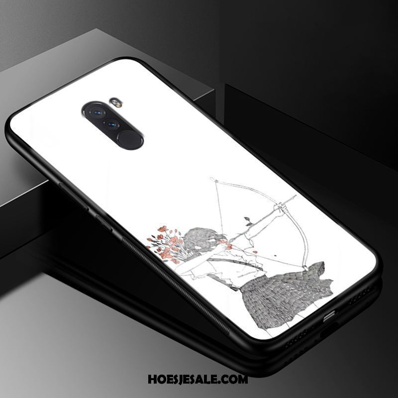 Pocophone F1 Hoesje Eenvoudige Hoes Gehard Glas Roze Mobiele Telefoon Kopen