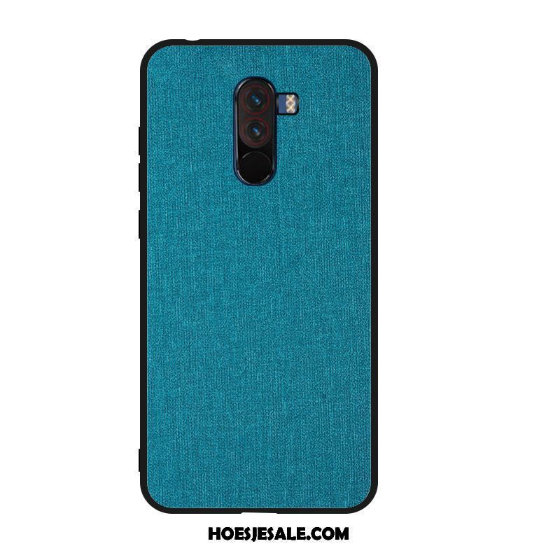 Pocophone F1 Hoesje Hoes Zacht Canvas Mini Hard Kopen