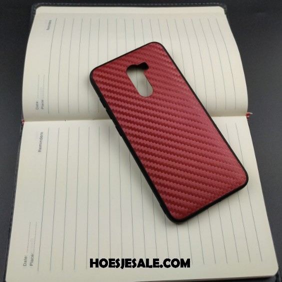 Pocophone F1 Hoesje Mode Mini All Inclusive Leer Rood Goedkoop