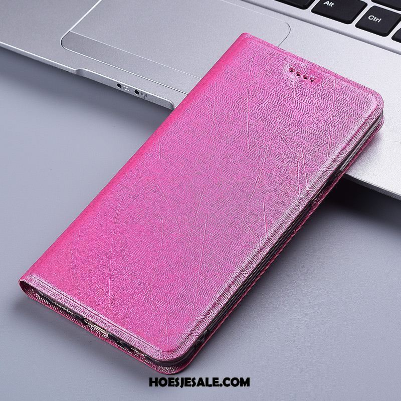 Pocophone F1 Hoesje Roze Bescherming Anti-fall Leren Etui All Inclusive Goedkoop