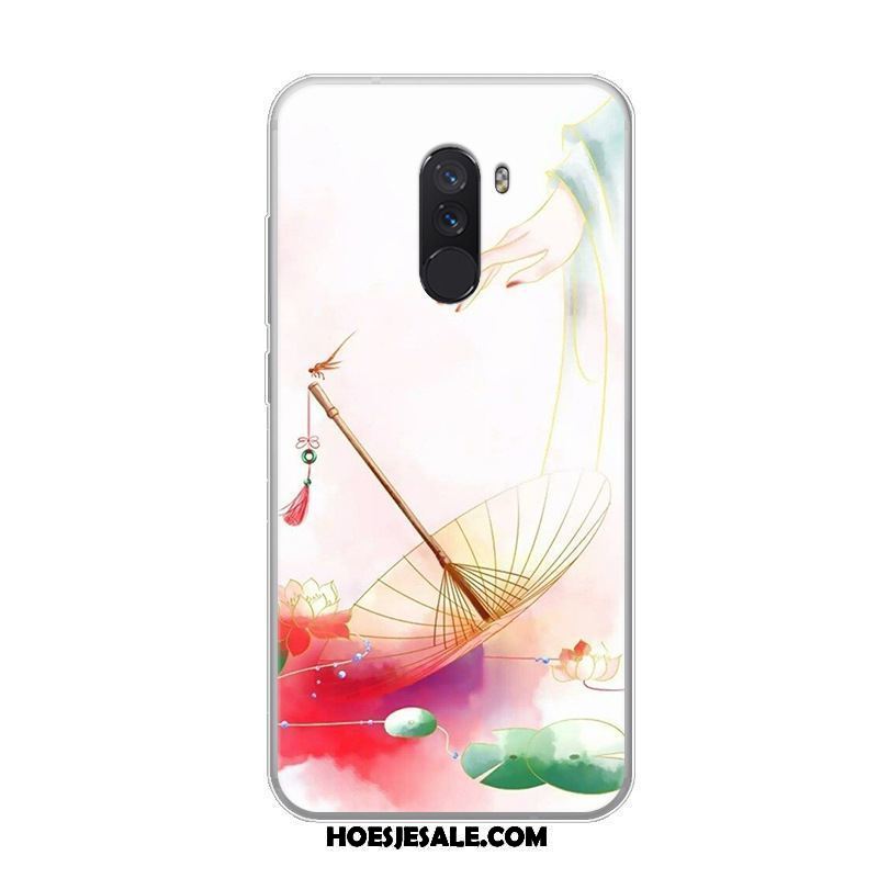 Pocophone F1 Hoesje Siliconen Hoes Blauw Scheppend Bescherming Kopen