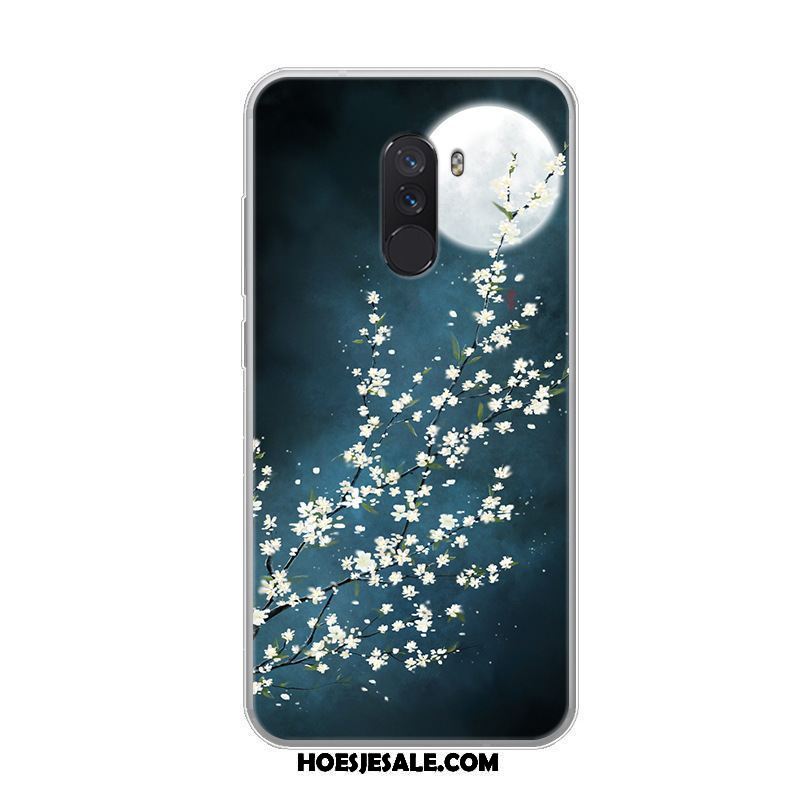 Pocophone F1 Hoesje Siliconen Hoes Blauw Scheppend Bescherming Kopen