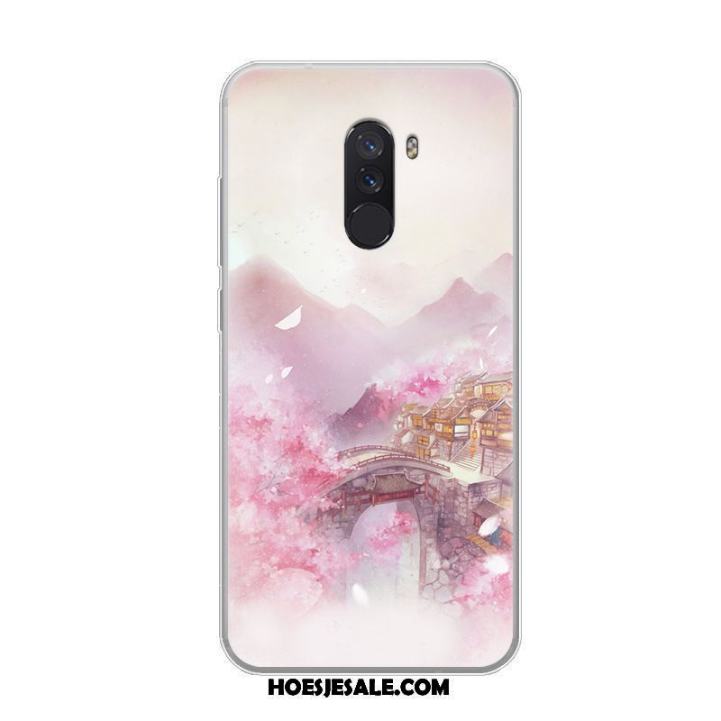 Pocophone F1 Hoesje Siliconen Hoes Blauw Scheppend Bescherming Kopen