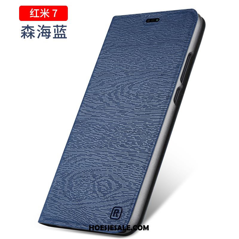 Redmi 7 Hoesje Clamshell Mini Leren Etui Mobiele Telefoon Trend Sale