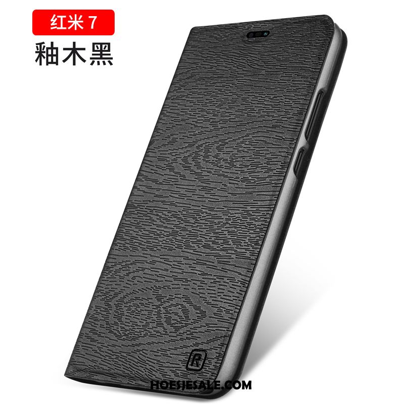 Redmi 7 Hoesje Clamshell Mini Leren Etui Mobiele Telefoon Trend Sale