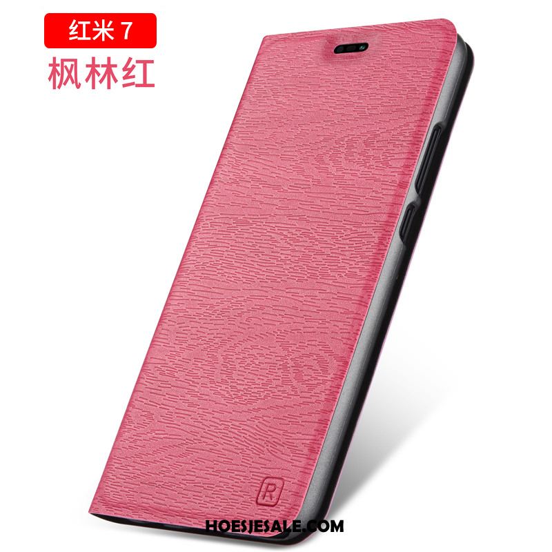 Redmi 7 Hoesje Clamshell Mini Leren Etui Mobiele Telefoon Trend Sale