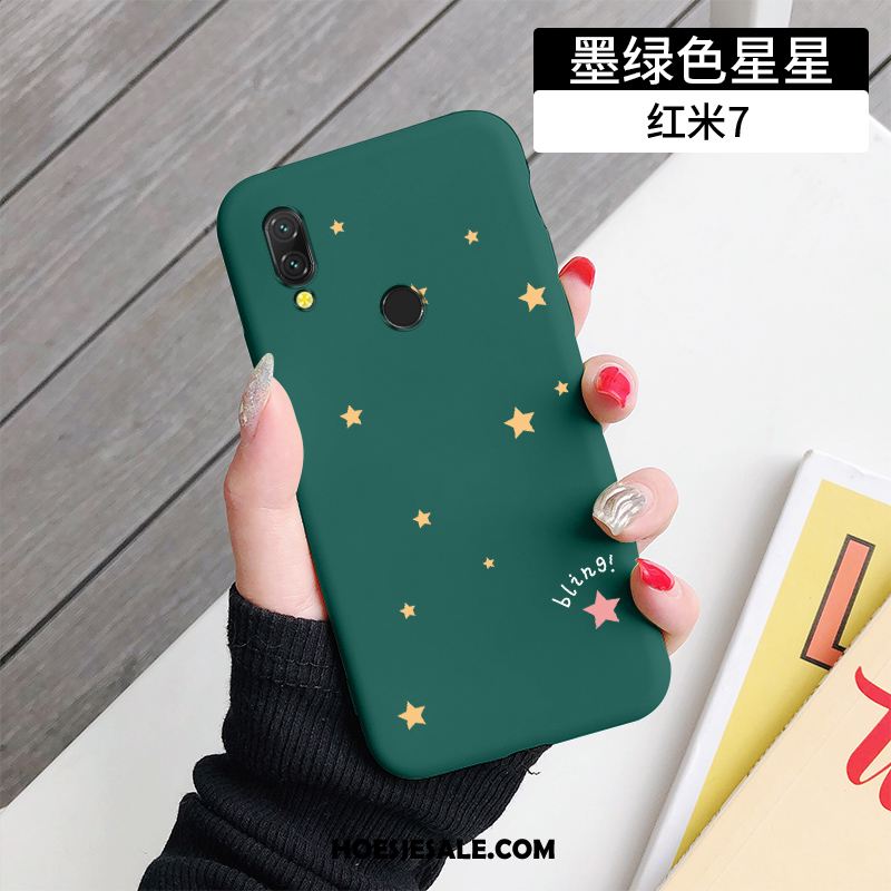 Redmi 7 Hoesje Persoonlijk Ster Blauw Anti-fall Trend Goedkoop