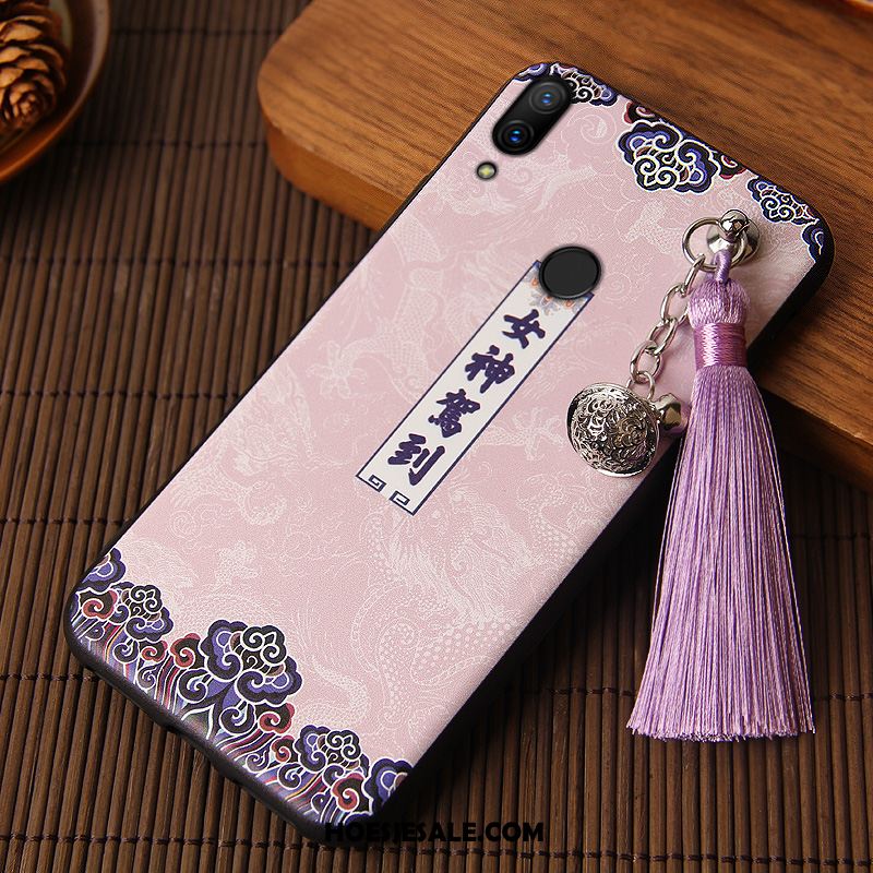 Redmi 7 Hoesje Roze Chinese Stijl Siliconen Trendy Merk Kwasten Aanbiedingen