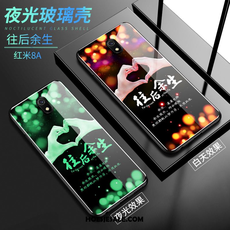 Redmi 8a Hoesje Lichtende Voelen Glas Nacht Mobiele Telefoon Sale