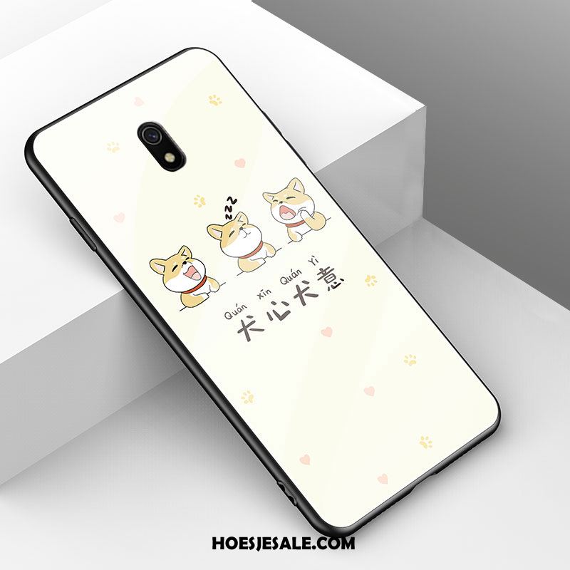 Redmi 8a Hoesje Wit Glas Bescherming Eenvoudige Nieuw Goedkoop