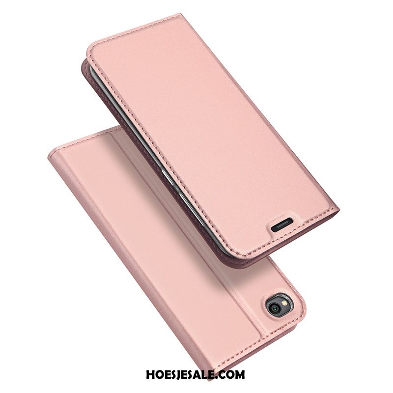 Redmi Go Hoesje Mini Kaart Rose Goud Folio Kunstleer Goedkoop