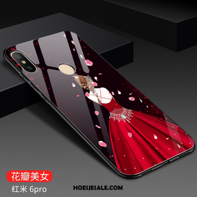 Redmi Note 6 Pro Hoesje All Inclusive Mobiele Telefoon Roze Hoes Rood Goedkoop