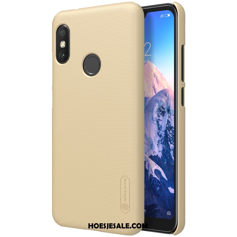 Redmi Note 6 Pro Hoesje Anti-fall Goud Tempereren Hoes Skärmskydd Kopen