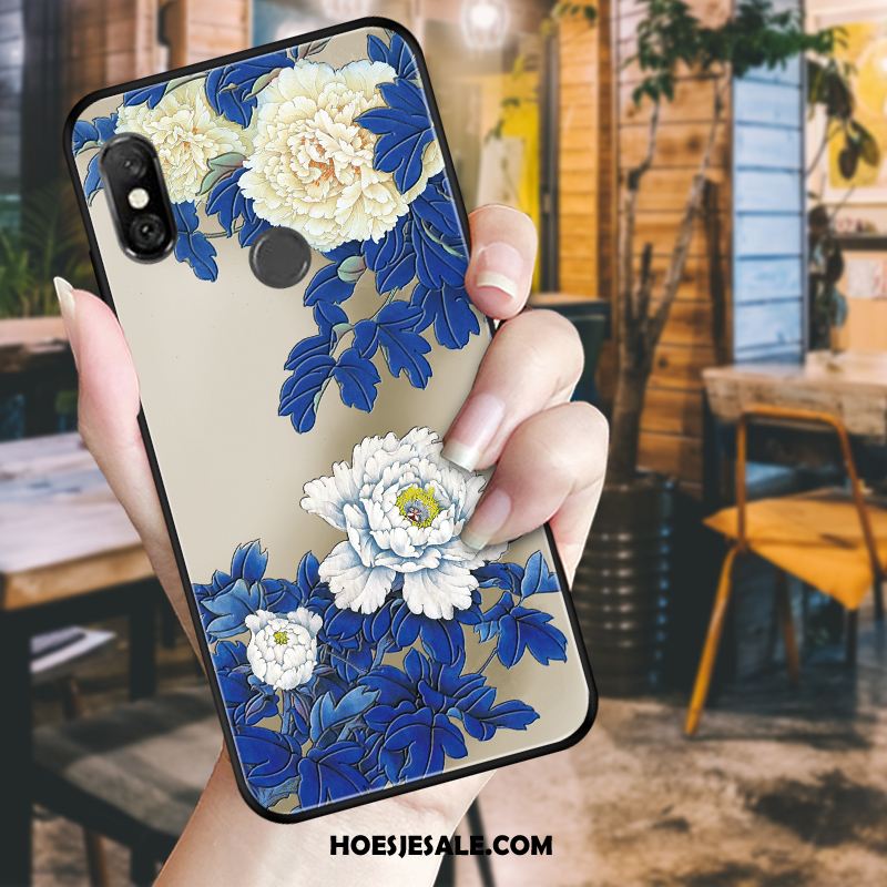 Redmi Note 6 Pro Hoesje Hoes Bloemen Bescherming Rood Mobiele Telefoon Sale