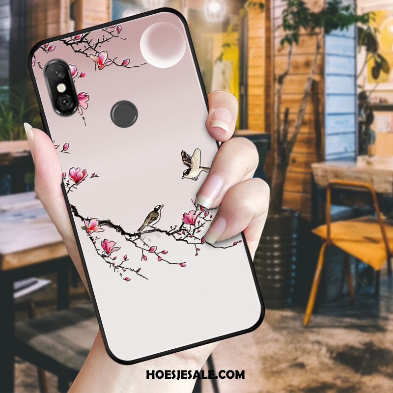 Redmi Note 6 Pro Hoesje Hoes Bloemen Bescherming Rood Mobiele Telefoon Sale