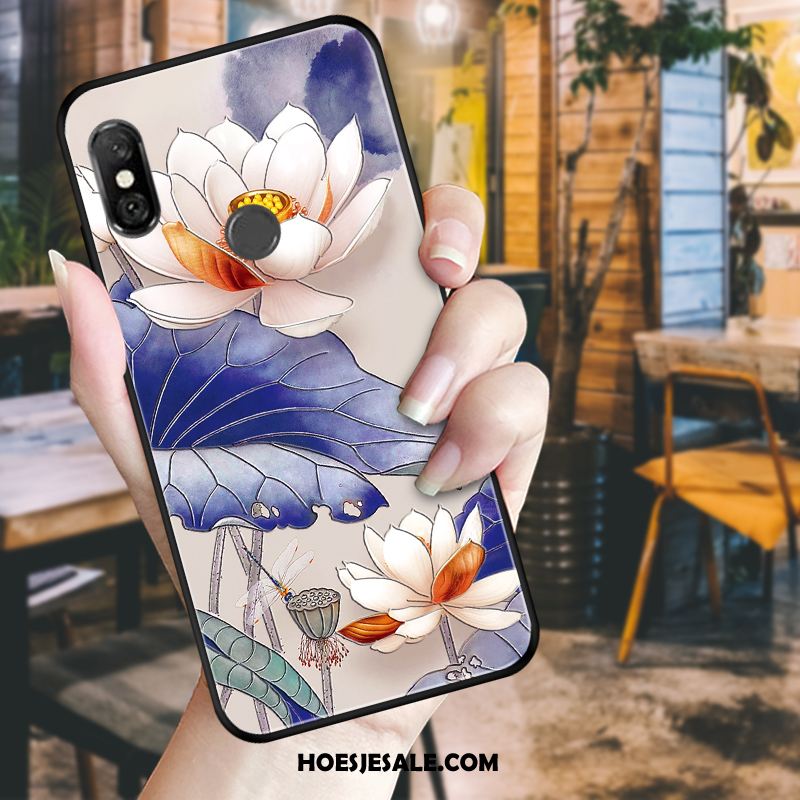 Redmi Note 6 Pro Hoesje Hoes Bloemen Bescherming Rood Mobiele Telefoon Sale