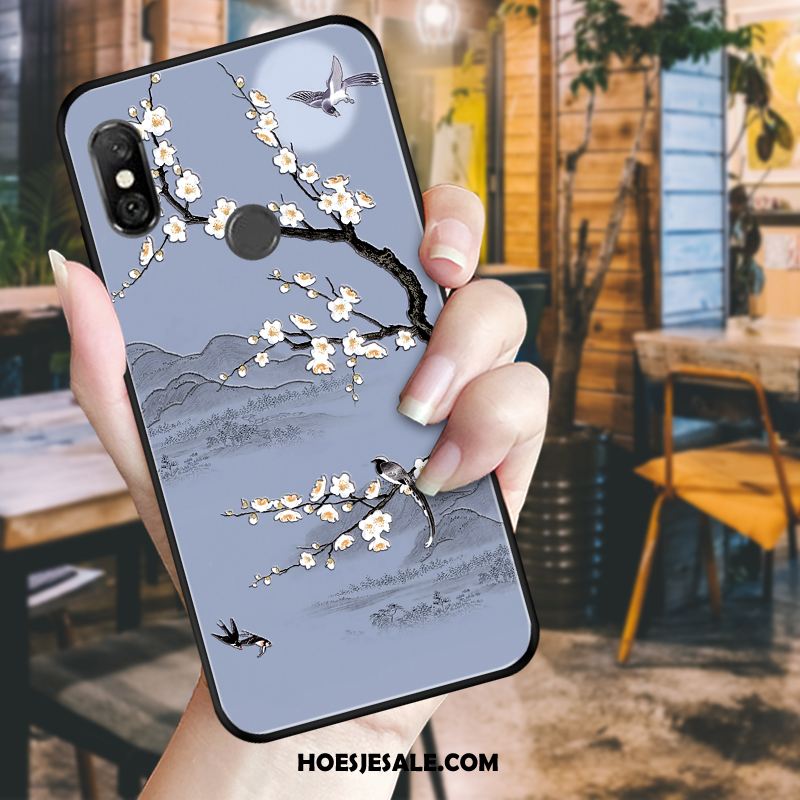 Redmi Note 6 Pro Hoesje Hoes Bloemen Bescherming Rood Mobiele Telefoon Sale