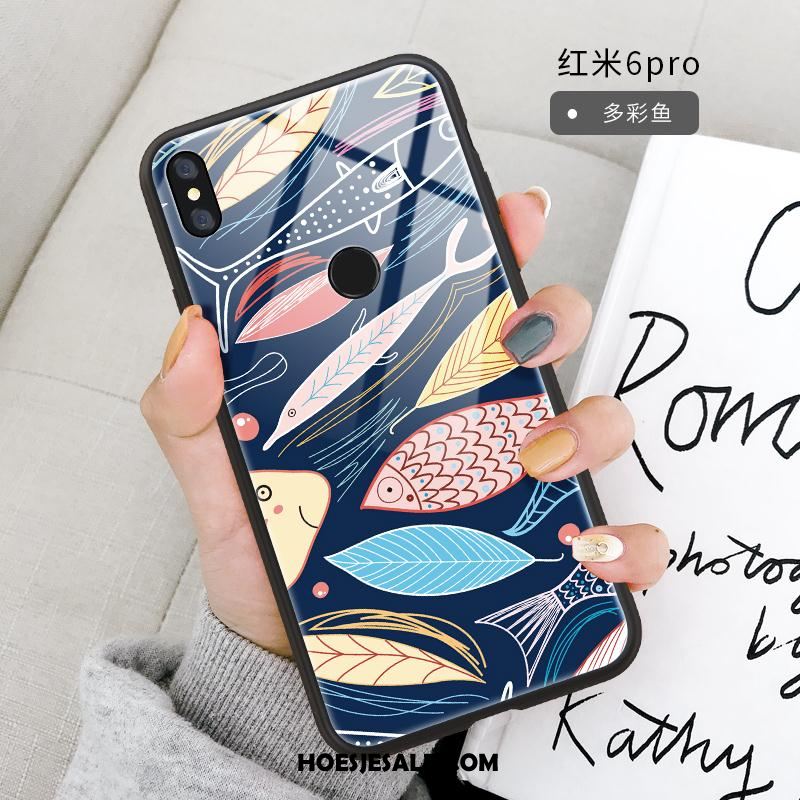 Redmi Note 6 Pro Hoesje Nieuw Spiegel Rood Siliconen Trendy Merk Goedkoop