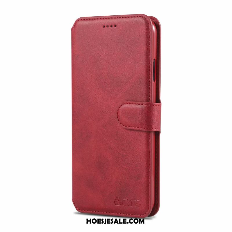 Redmi Note 6 Pro Hoesje Rood Folio Mobiele Telefoon Portemonnee Bescherming Winkel