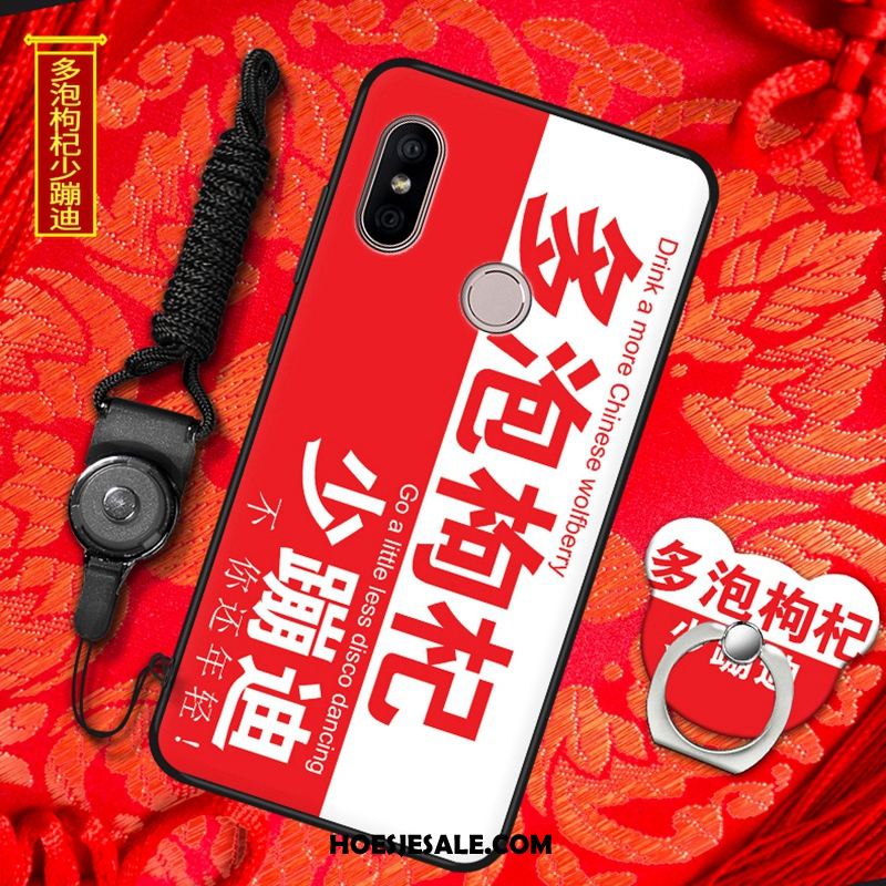 Redmi Note 6 Pro Hoesje Rood Zacht Mobiele Telefoon Hoes Anti-fall Korting