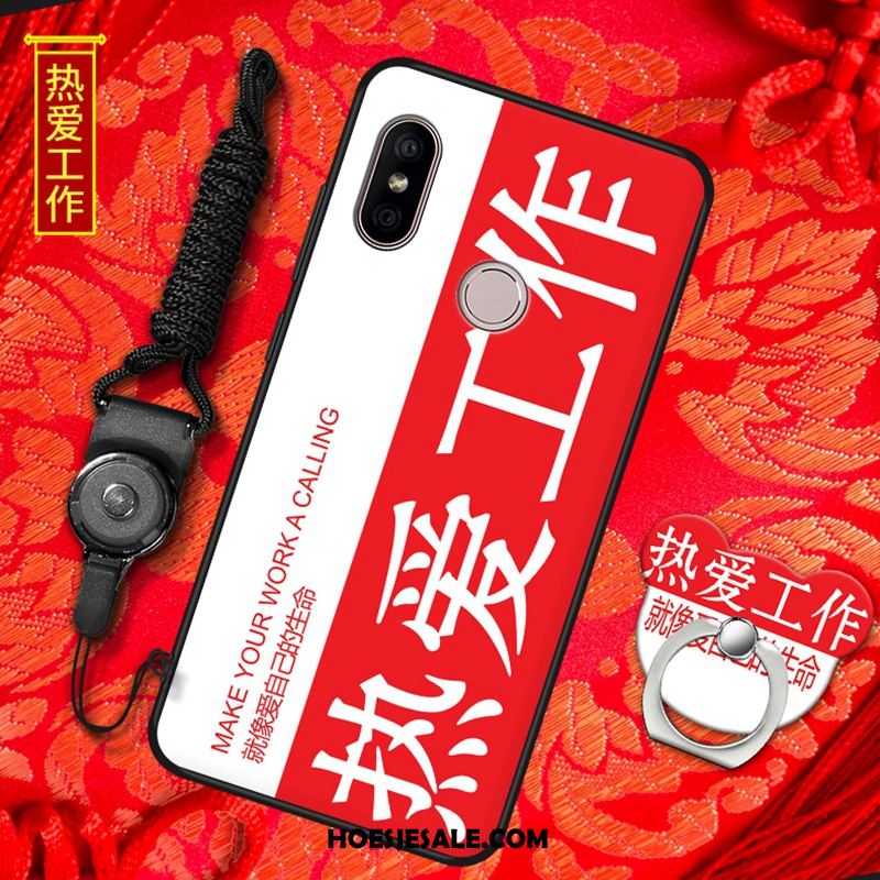 Redmi Note 6 Pro Hoesje Rood Zacht Mobiele Telefoon Hoes Anti-fall Korting