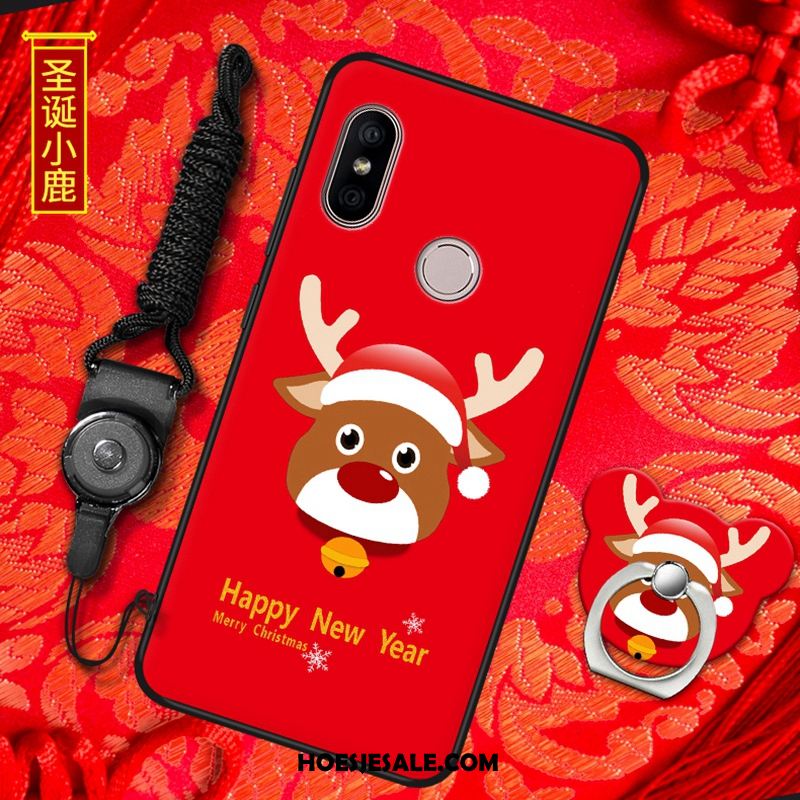 Redmi Note 6 Pro Hoesje Rood Zacht Mobiele Telefoon Hoes Anti-fall Korting