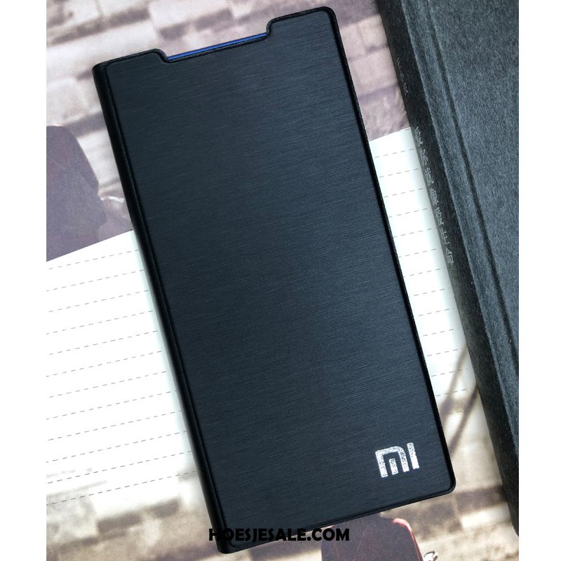 Redmi Note 7 Hoesje Bescherming Hard Leren Etui Folio Mini Winkel
