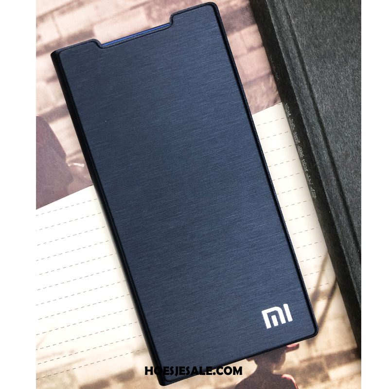 Redmi Note 7 Hoesje Bescherming Hard Leren Etui Folio Mini Winkel