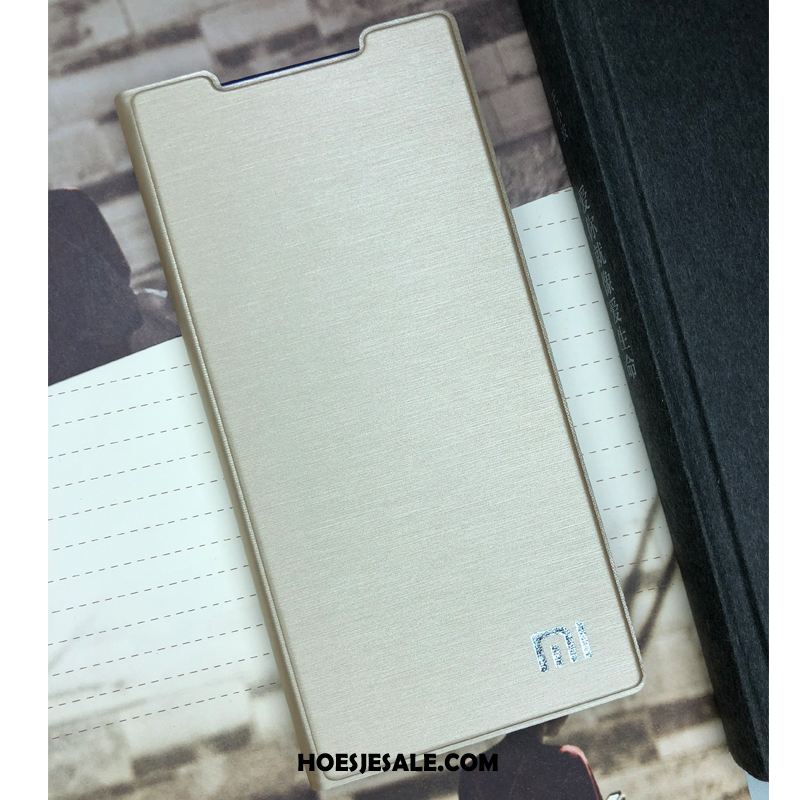 Redmi Note 7 Hoesje Bescherming Hard Leren Etui Folio Mini Winkel