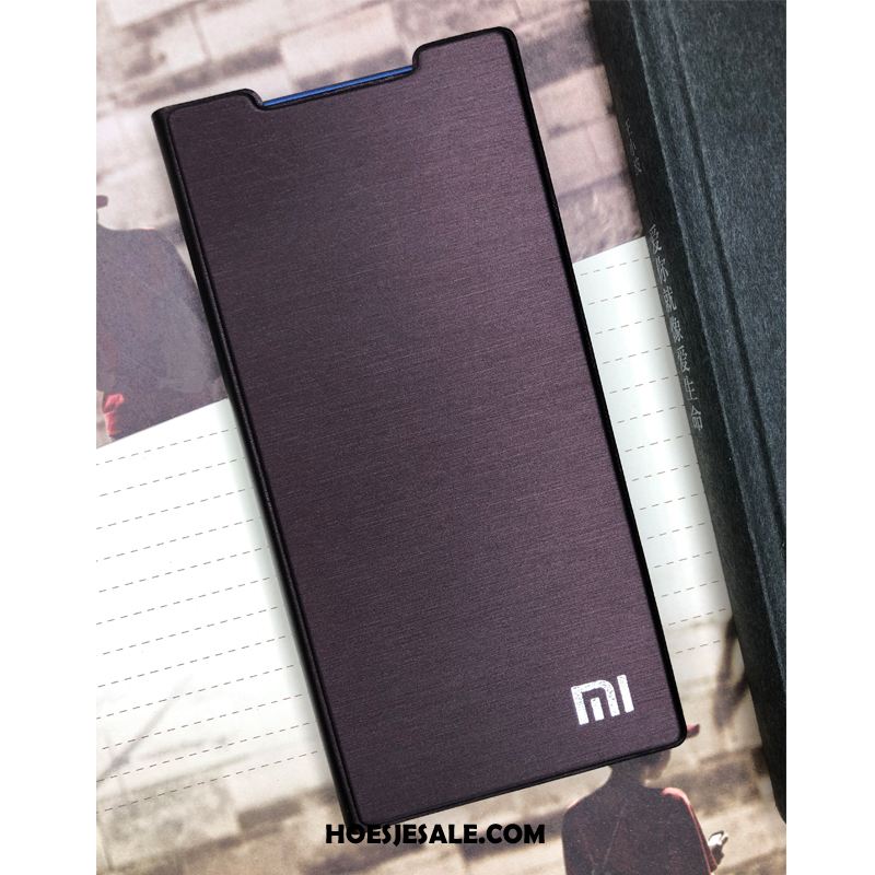 Redmi Note 7 Hoesje Bescherming Hard Leren Etui Folio Mini Winkel