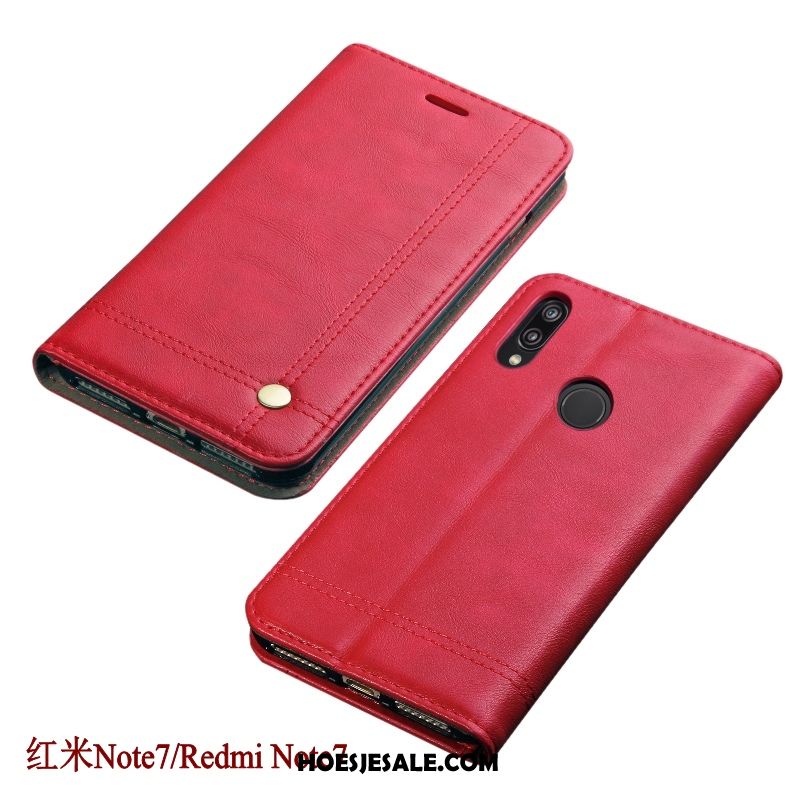 Redmi Note 7 Hoesje Hoes Mobiele Telefoon Bescherming Folio Zwart Kopen