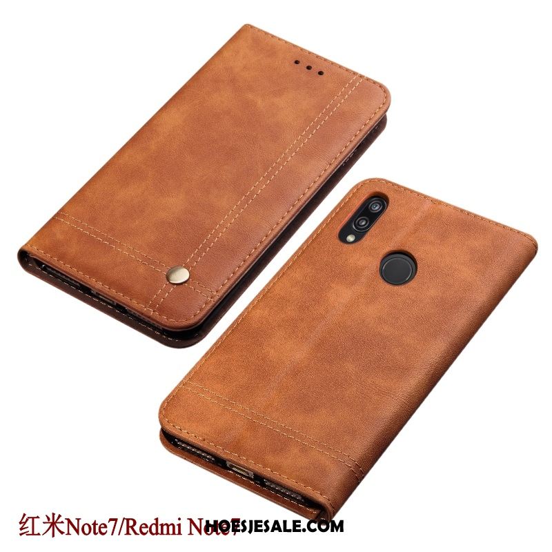 Redmi Note 7 Hoesje Hoes Mobiele Telefoon Bescherming Folio Zwart Kopen