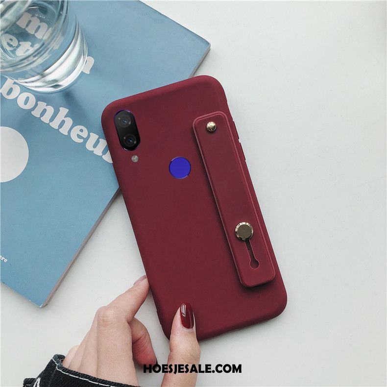 Redmi Note 7 Hoesje Mobiele Telefoon Zacht Rood Anti-fall Ring Kopen