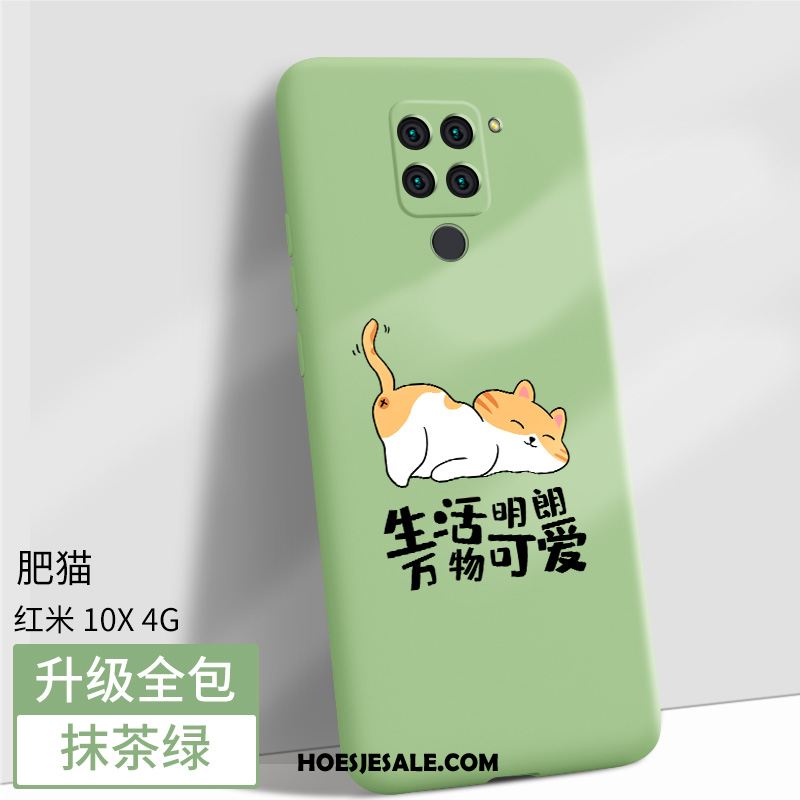 Redmi Note 9 Hoesje Rood Anti-fall Schrobben Spotprent Zwart Goedkoop