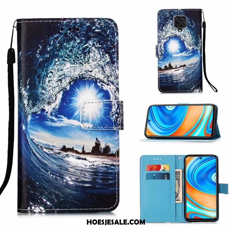 Redmi Note 9 Pro Hoesje Mobiele Telefoon Clamshell Leren Etui Zacht Rood Korting