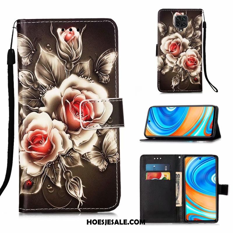 Redmi Note 9 Pro Hoesje Mobiele Telefoon Clamshell Leren Etui Zacht Rood Korting