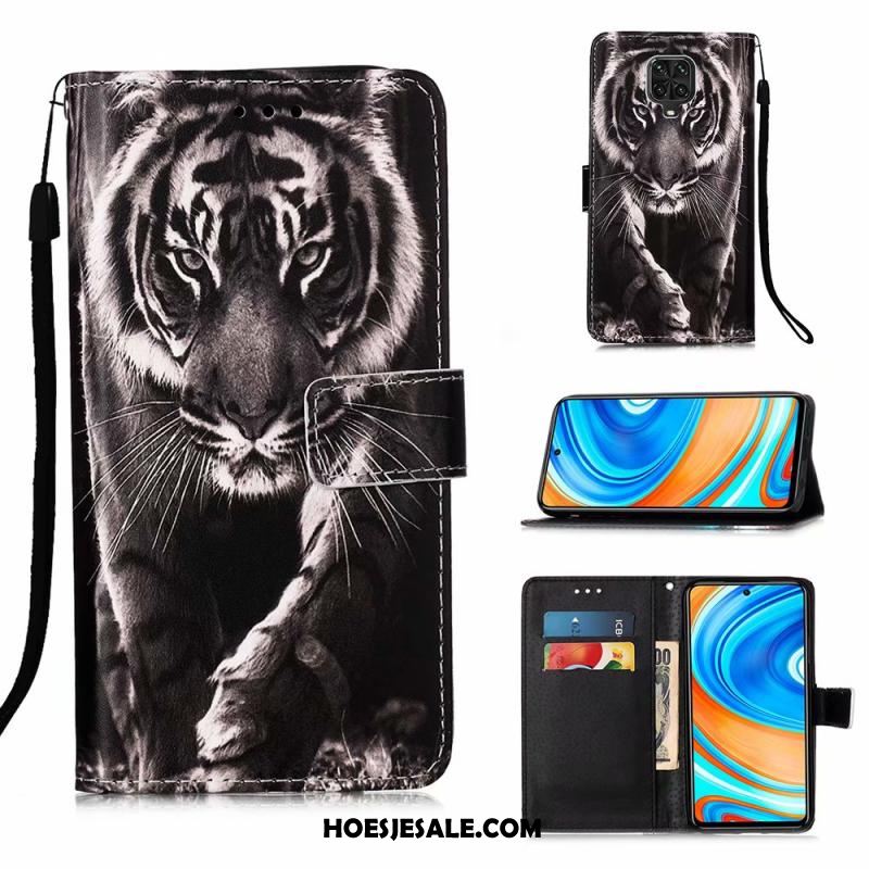 Redmi Note 9 Pro Hoesje Mobiele Telefoon Clamshell Leren Etui Zacht Rood Korting