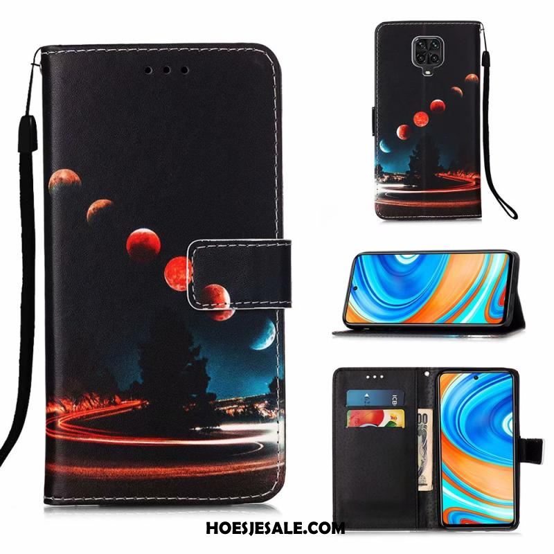 Redmi Note 9 Pro Hoesje Mobiele Telefoon Clamshell Leren Etui Zacht Rood Korting