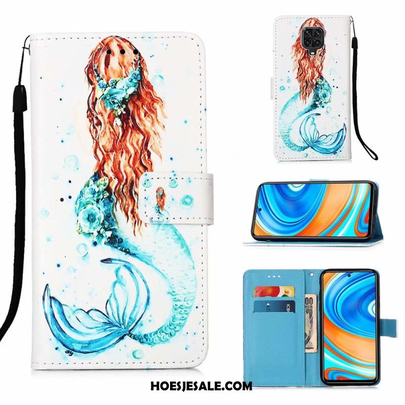 Redmi Note 9 Pro Hoesje Mobiele Telefoon Clamshell Leren Etui Zacht Rood Korting