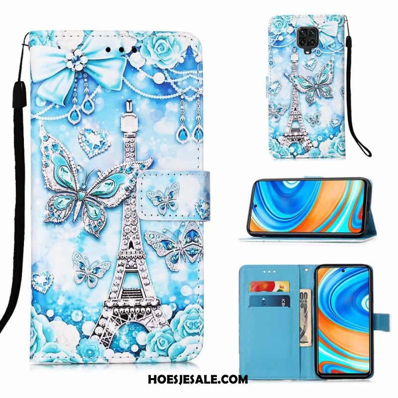 Redmi Note 9 Pro Hoesje Mobiele Telefoon Clamshell Leren Etui Zacht Rood Korting