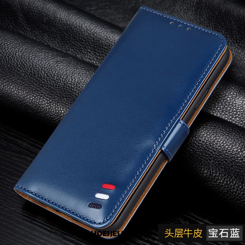 Redmi Note 9 Pro Hoesje Rood Leren Etui Mobiele Telefoon Mini Echt Leer Online